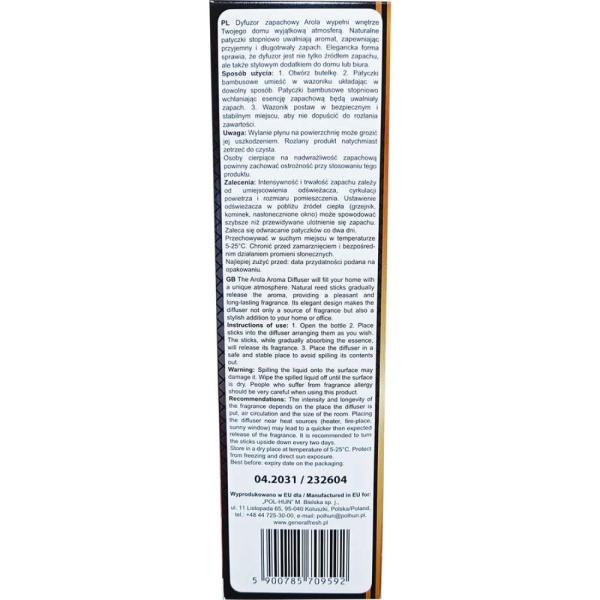 General Fresh patyczki zapachowe Arola Wiśnia 100ml