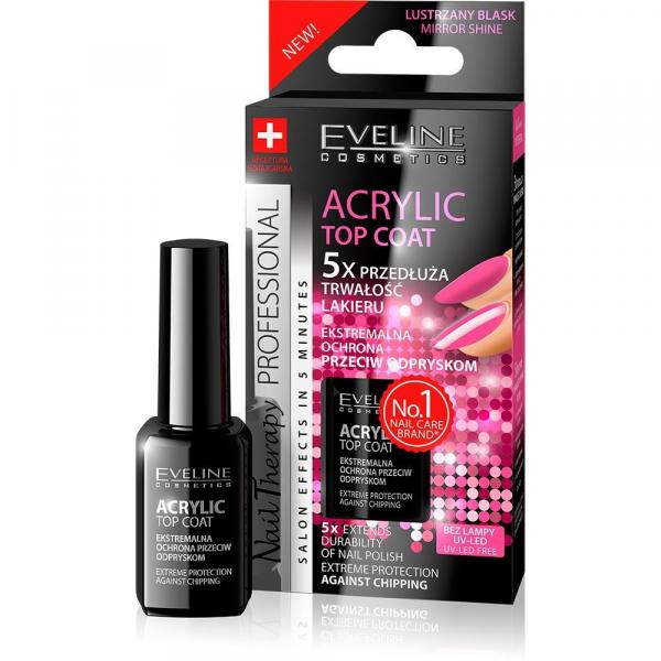 Eveline Nail Acryic Top Coat Ekstremalna Ochrona przeciw odpryskom