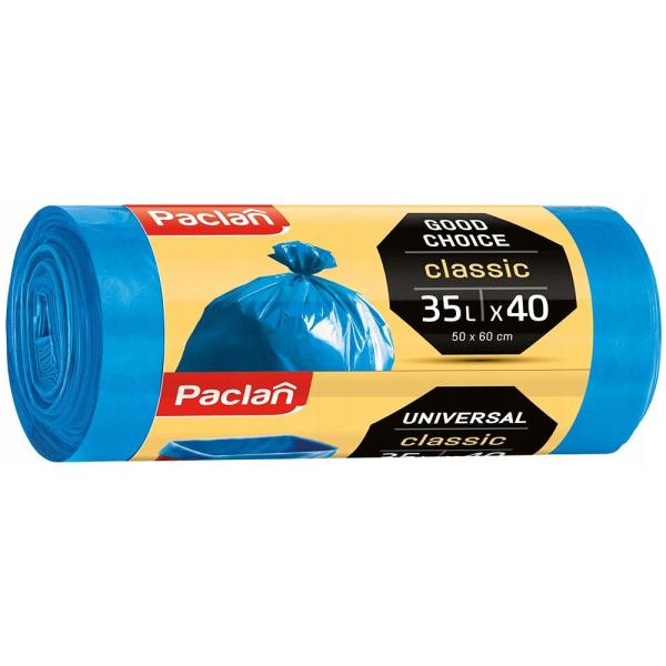 Paclan worki Classic HD 35L/40szt. Niebieskie