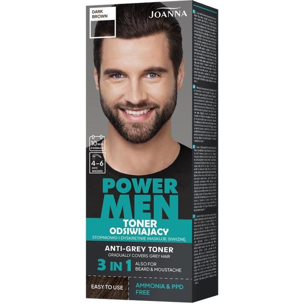 Joanna Power MEN toner odsiwiający 80g 02 Dark Brown