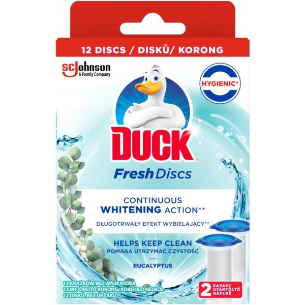 Duck Fresh Discs Duo żelowy krążek zapas 12 sztuk Eucalyptus 