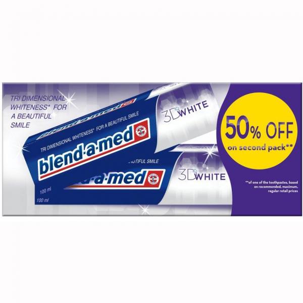 Blend-a-med 3D White 2x100ml pasta do zębów
