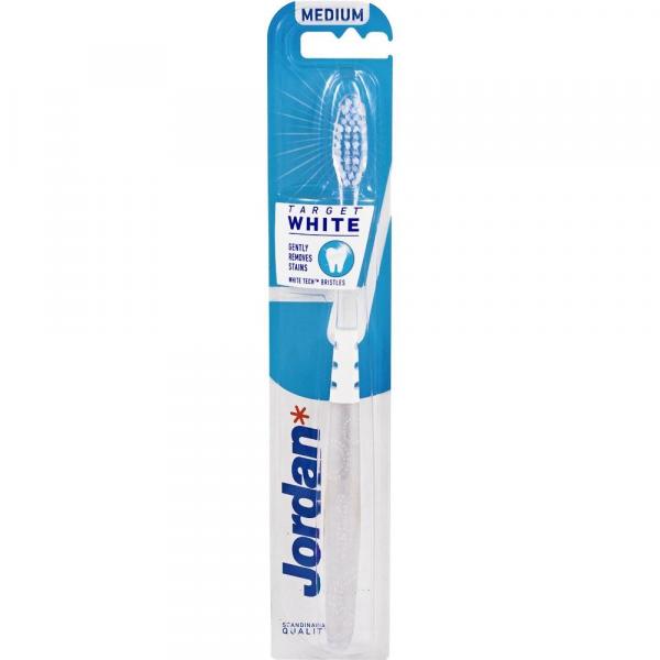 Jordan szczoteczka do mycia zębów Target White Medium
