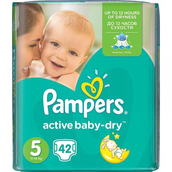 Pampers Active Baby Dry pieluszki 5 42szt
