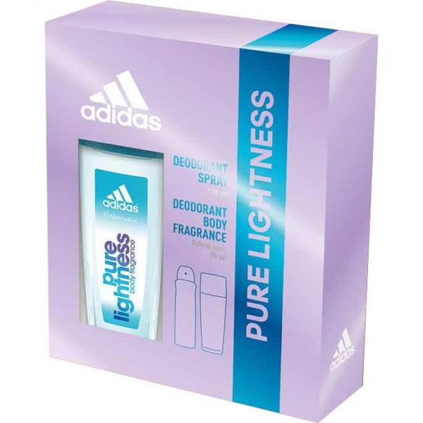 Adidas zestaw Pure Lightness dezodorant perfumowany 75ml + dezodorant 150ml