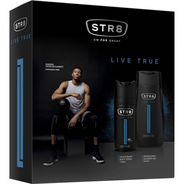 STR8 zestaw Live True dezodorant 150ml + żel pod prysznic 250ml
