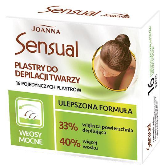Joanna Sensual plastry do depilacji twarzy – włosy mocne