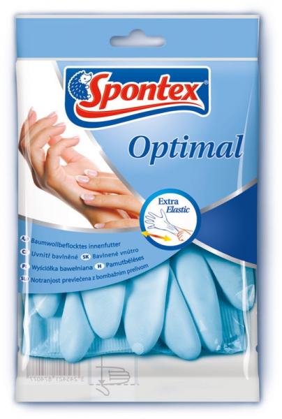 Spontex rękawice gumowe Optima L