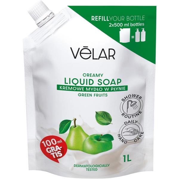 Velar mydło w płynie zapas 1L Zielone Owoce