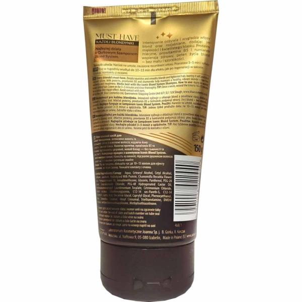 Joanna Blond Sysytem Qultowa maska do włosów blond i rozjaśnianych 150g 