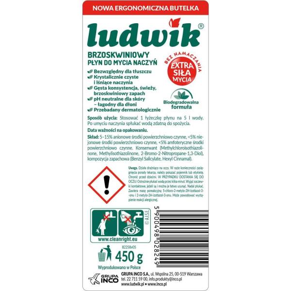 Ludwik do naczyń 450g brzoskwinia