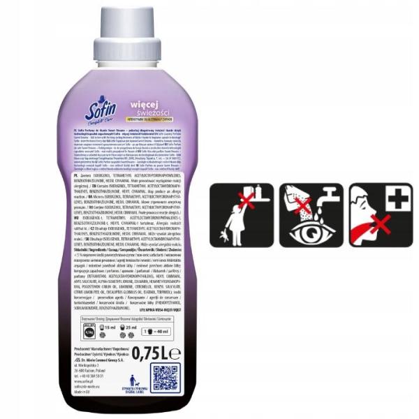Sofin Complete Care perfumy do tkanin 750ml Sweet Dreams