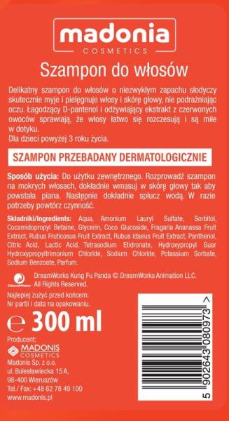 Madonia Kung Fu Panda szampon do włosów 300ml