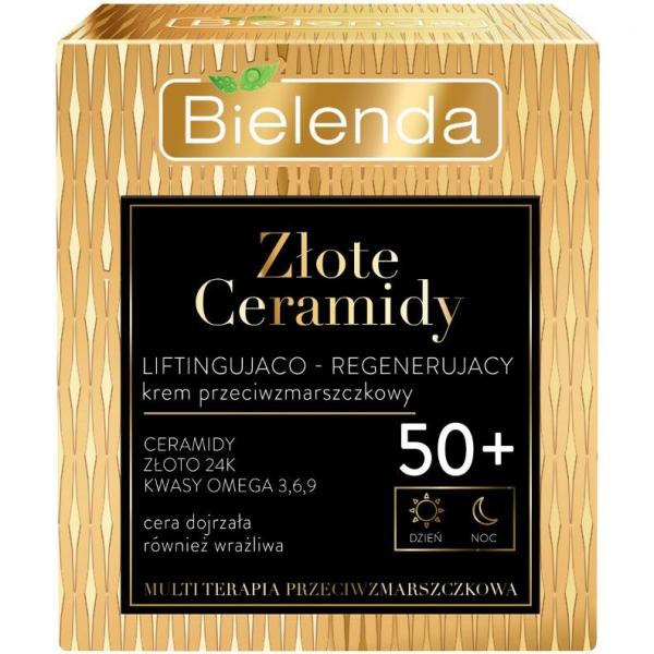 Bielenda Złote Ceramidy 50+ krem do twarzy liftingująco-regenerujący 50ml