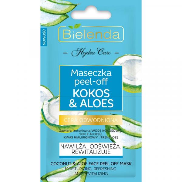 Bielenda Hydra Care maseczka Peel-Off Kokos & Aloes 2x5g