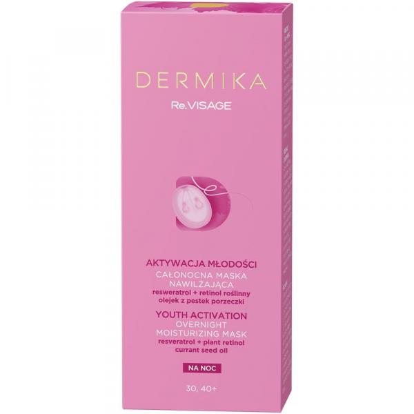 Dermika Re. Visage maska nawilżająca 30,40+ całonocna 50ml
