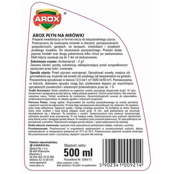 Arox płyn na mrówki 500ml