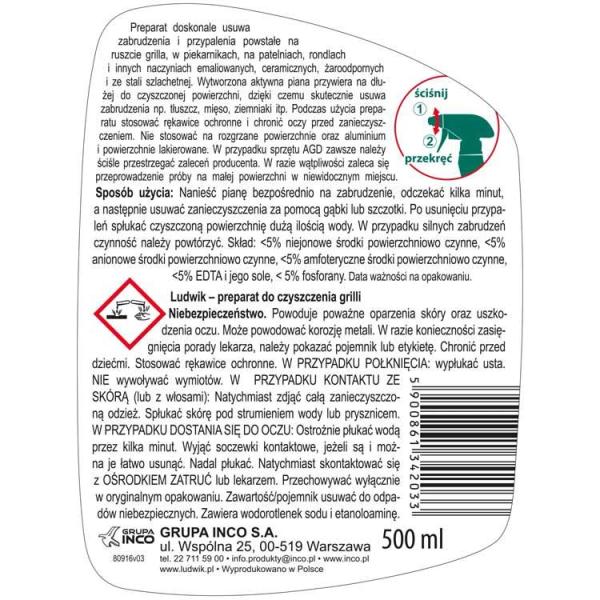 Ludwik do czyszczenia grilli 500ml