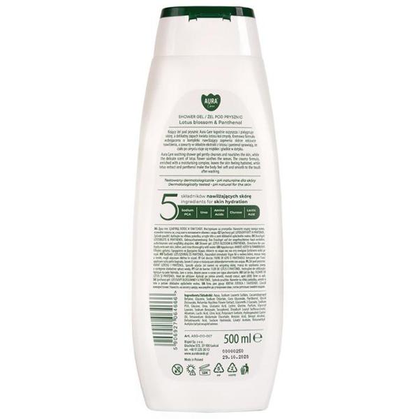 Bispol Aura żel pod prysznic 500ml Kwiat Lotosu i Pantenol (ASG-010-007) 