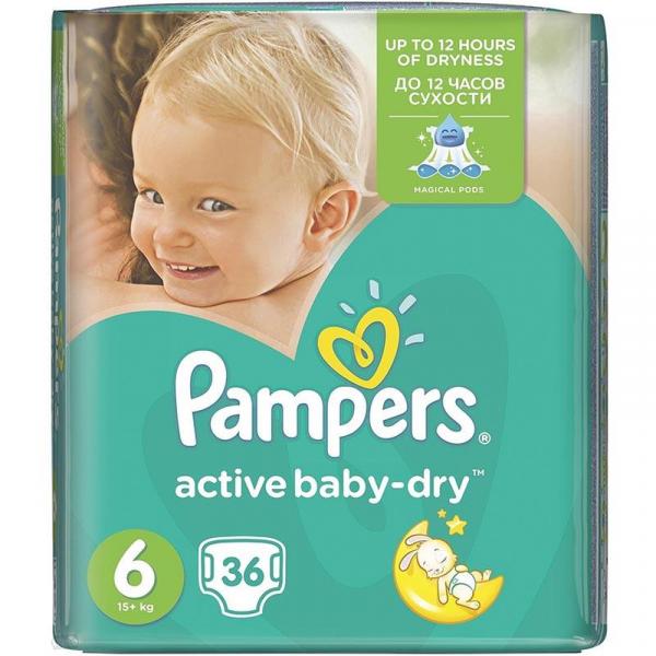 Pampers Active Baby Dry pieluszki 6 36szt
