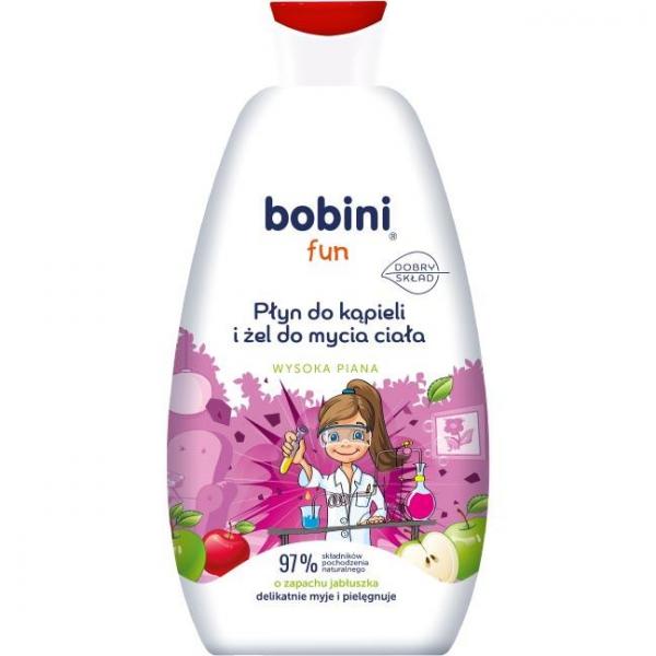 Bobini Fun płyn i żel do kąpieli 2w1 Jabłkowa Wyspa 500ml
