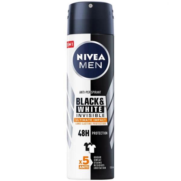 Nivea Men dezodorant Invisible B&W Ultimate Impact 48H 150ml
