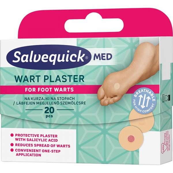 Salvequick Med Plaster plastry na kurzajki 20 sztuk