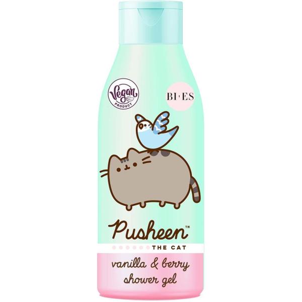 Bi-es Pusheen The Cat żel pod prysznic Vanilla & Berry 400ml
