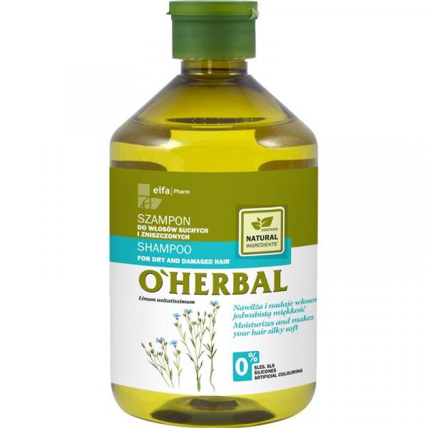 O Herbal szampon 500ml Len (włosy suche i zniszczone)
