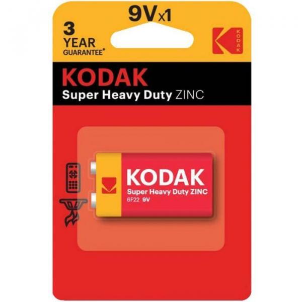Kodak Super Heavy Duty Zinc bateria 6F22 9V kostka
