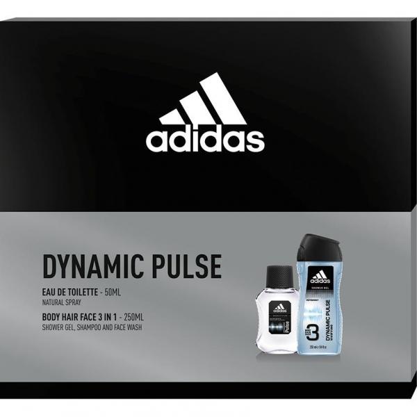 Adidas zestaw MEN Dynamic Pulse woda toaletowa 50ml + żel pod prysznic 250ml