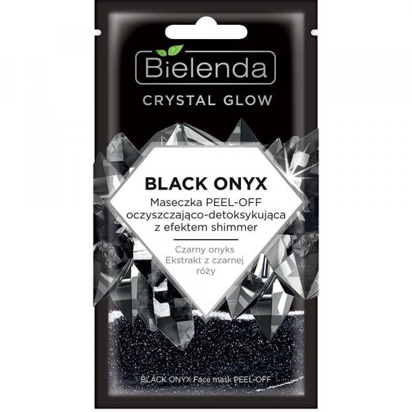Bielenda Crystal Glow Black Onyx maska do twarzy Peel-Off oczyszczająco-detoksykująca 8g