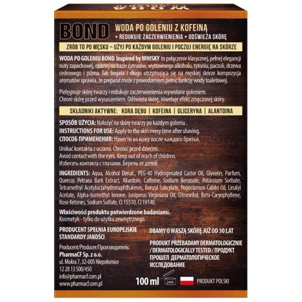 Bond woda po goleniu 100ml Inspired By Whisky