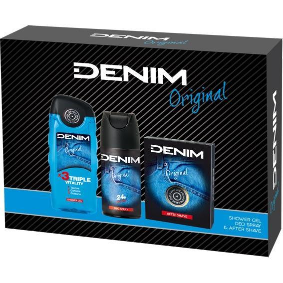 Denim zestaw Black woda po goleniu 100ml + dezodorant 150ml + żel pod prysznic 250ml