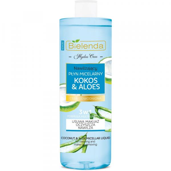 Bielenda Hydra Care płyn micelarny do demakijażu Kokos & Aloes 500ml