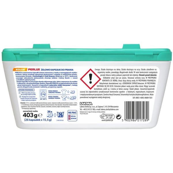 Perlux kapsułki piorące żelowe 26szt. Kolor
