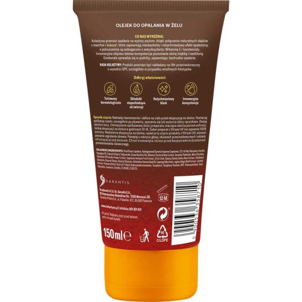 Kolastyna Opalanie olejek do opalania w żelu 150ml