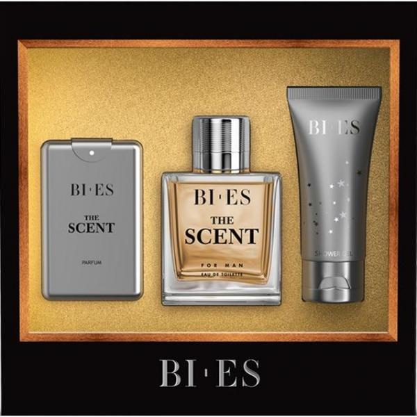 Bi-es Zestaw męski The Scent (EDT 100ml + PERF 20ml + żel pod prysznic 50ml)