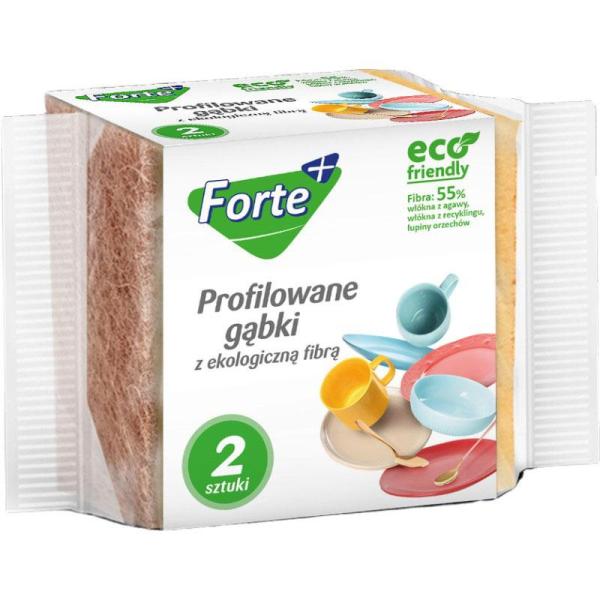 Forte+ gąbki profilowane z ECO fibrą 2szt.