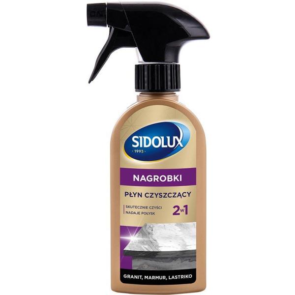 Sidolux nagrobki płyn myjąco-pielęgnujący do nagrobków spray 250ml