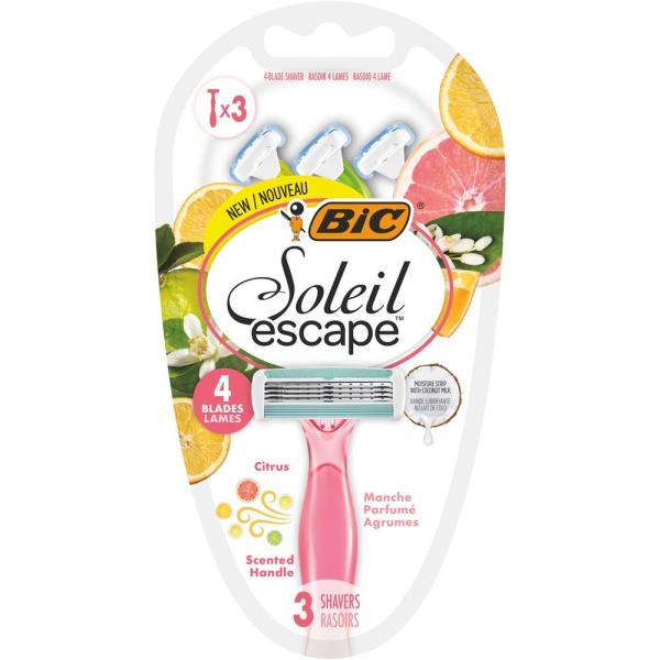Bic Soleil escape maszynka do golenia 4 ostrza 3 sztuki