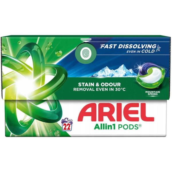 Ariel All In 1 Pods kapsułki piorące 22szt Mountain Spring