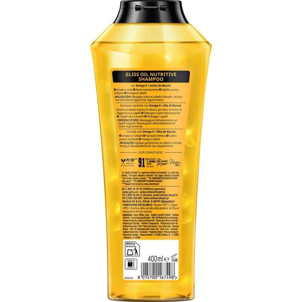Gliss szampon 400ml Oil Nutritive