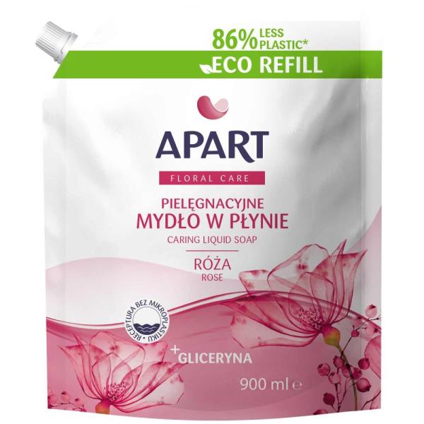 Apart mydło w płynie Róża 900ml zapas