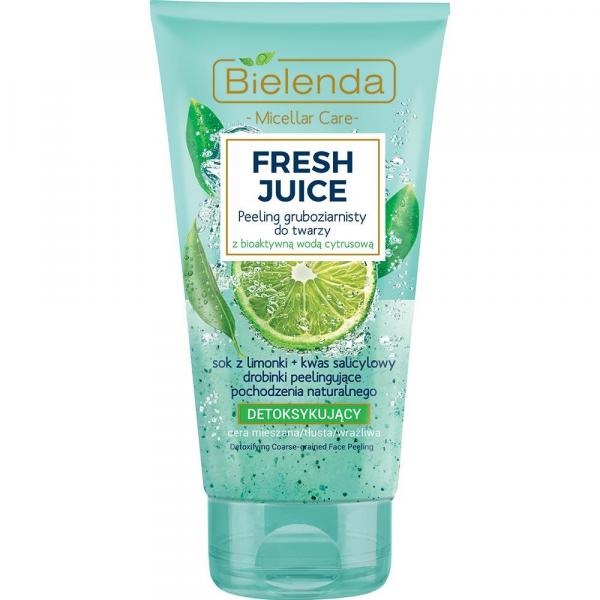 Bielenda Fresh Juice gruboziarnisty peeling do twarzy 150g Limonka