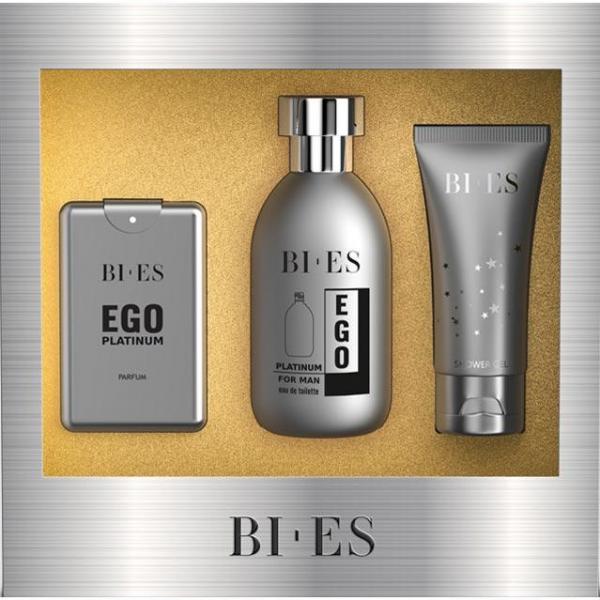 Bi-es zestaw męski Ego Platinum (woda+żel pod prysznic+perfumetka)