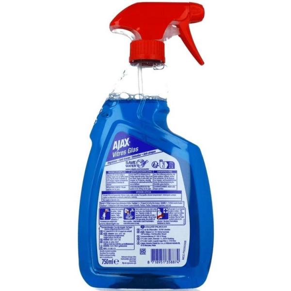Ajax płyn do szyb 750ml niebieski