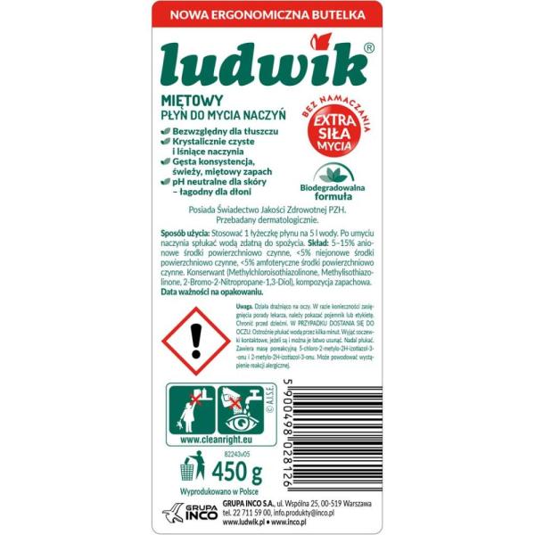 Ludwik do naczyń 450g mięta