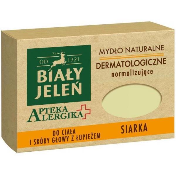 Biały Jeleń Apteka Alergika mydło w kostce 125g Siarka
