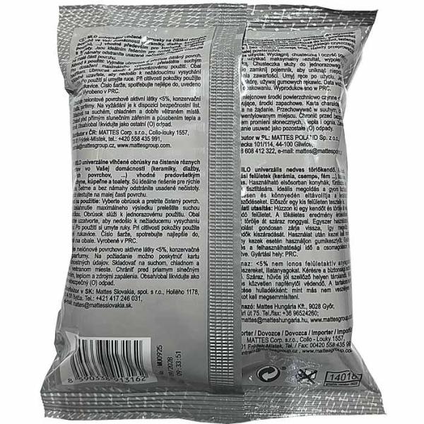 Mattes Universal chusteczki nawilżane 25sztuk uniwersalne
